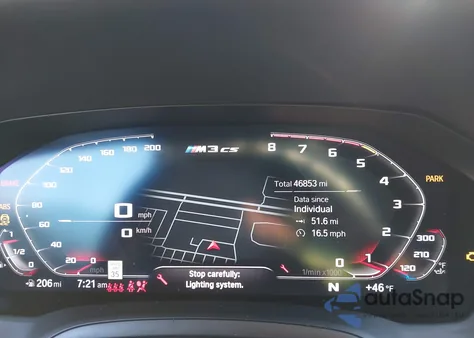 2021 BMW M3 Sedan from USA, damaged, VIN WBS53AY08MFK99479